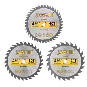 3Pack 컬럼보 8-1/4 인치 24T&40T&60T 나무공예 도검, 5/8" 아르보, 0.06" 얇은 키르프 상대 비봉 탄소화물 칼트닝 톱, 다양한 나무 자르기에 적합