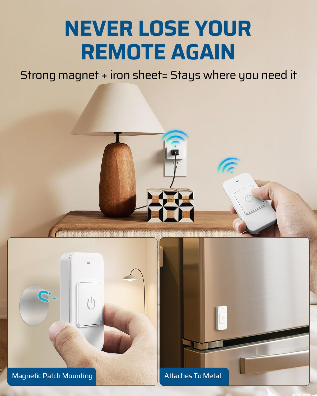 LinkMejor Binnen Remote Control Stopcontact, Eén-knop Bediening Grote Enkele Knop