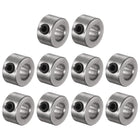 10pcs Set Screw Collars 6mm Bore Stainless Steel Shaft Collars, 12mm OD, 7mm Width, Landing Gear Stopper Wheel Collar