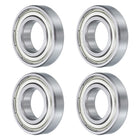 4 Pcs 16003-2Z Deep Groove Ball Bearing, 17mm x 35mm x 8mm High Carbon Chrome Steel Z3 Double Rubber Sealed Bearing (ABEC1)