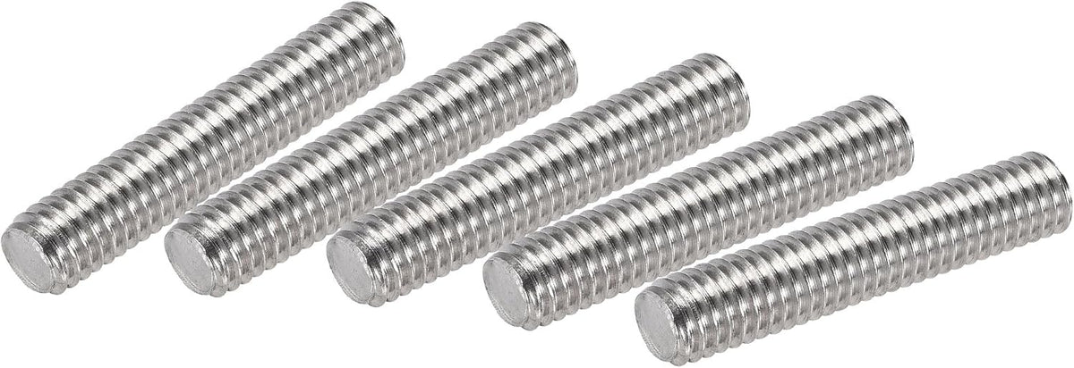 5Pcs M6 x 30mm Fully Threaded Rod 304 Stainless Steel Right Hand Threads,M6-1.0 Thread Pitch