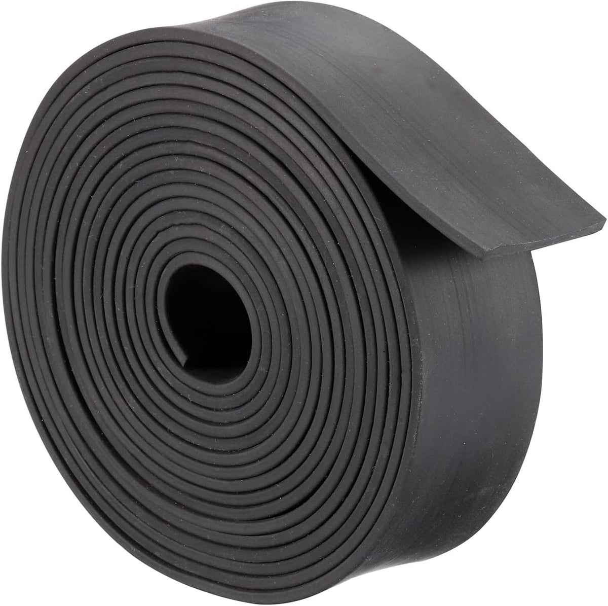 Neoprene Rubber Sheet Rolls 1/8" T x 1.57" W x 236.22" L, Solid Rubber Strips for DIY Gasket, Sealing Padding, Reduce Vibration Mat