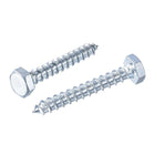 Hex Lag Screws, M10 x 60mm Carbon Steel Zinc Plated Half Thread Self-Tapping Bolts for Wood Screw 10Pcs
