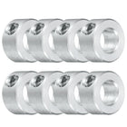 8pcs Set Screw Collars 5/16" Bore, Aluminum Shaft Collars, 5/8" OD and 5/16" Thickness, Set Screw Clamp Collar, Stop Collar for Linear Rod Shaft Guide