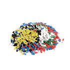 Wire Connector Insulated Ferrule End Terminal AWG18 Multi-Color, 900 Piece