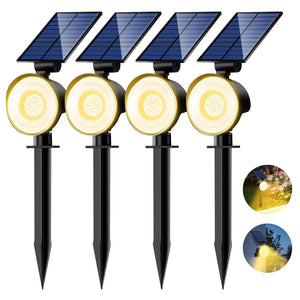 LinkMejor Lumină Punct Solară Outdoor Impermeabilă, Lumină Punct Pădure