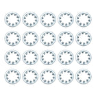 20Pcs 1/2 Internal Tooth Lock Washer, Zinc-Plated Carbon Steel Multi-Tooth Star Washer Locking Fastener, Silver Tone