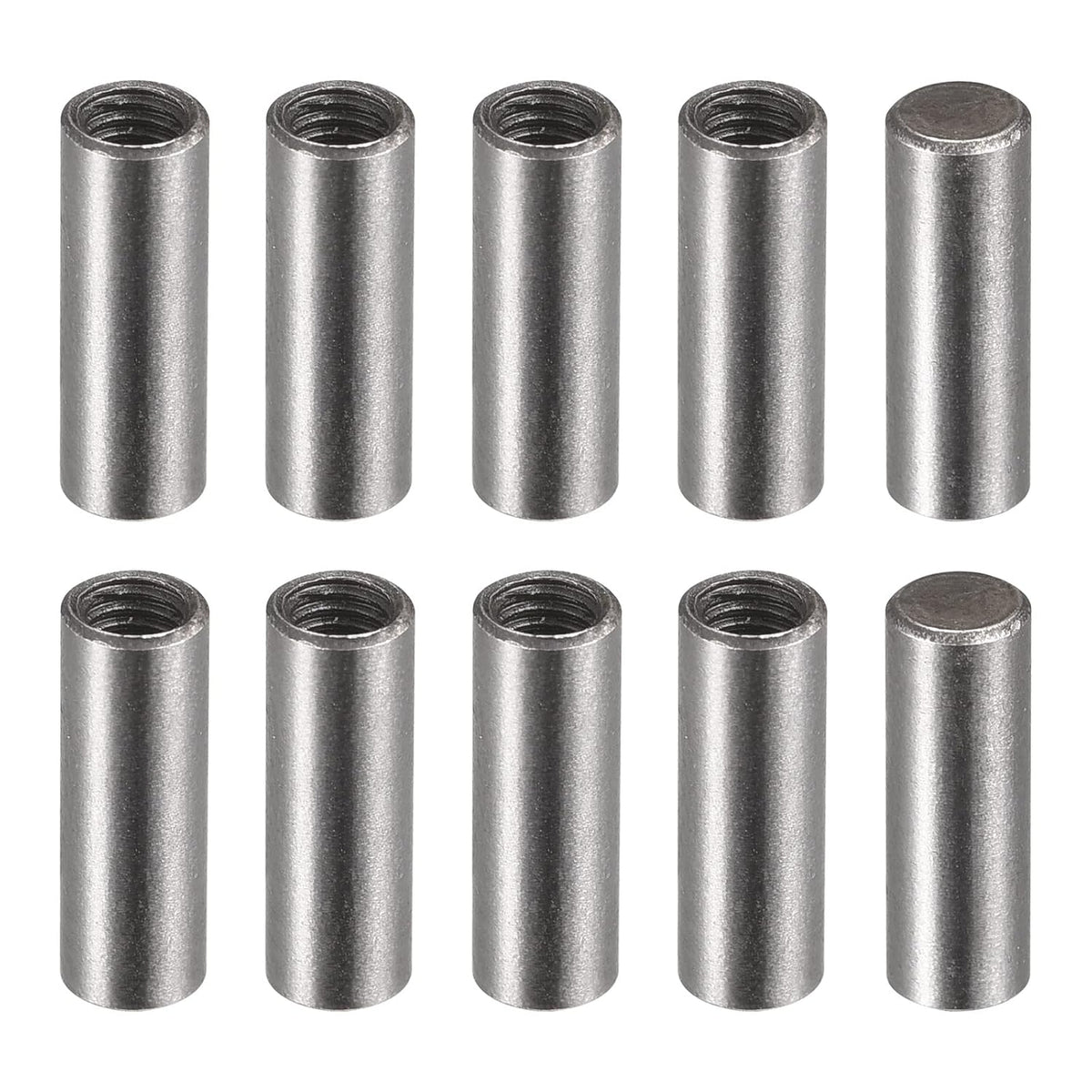 Carbon Steel Dowel Pin 4 x 12mm M3 Female Thread Cylindrical Shelf Support Pin 20Pcs