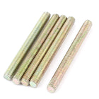 1mm Pitch M6 x 65 mm Male Threaded Rod Bar Bronze Tone 5 Pcs