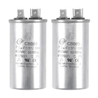 Run Capacitor Round CBB65 7.5uF 7.5mfd 450V AC 40/70/21 Aluminum Case with Terminal for Air Conditioner Compressor Motor Heat Pump Condenser 2Pcs