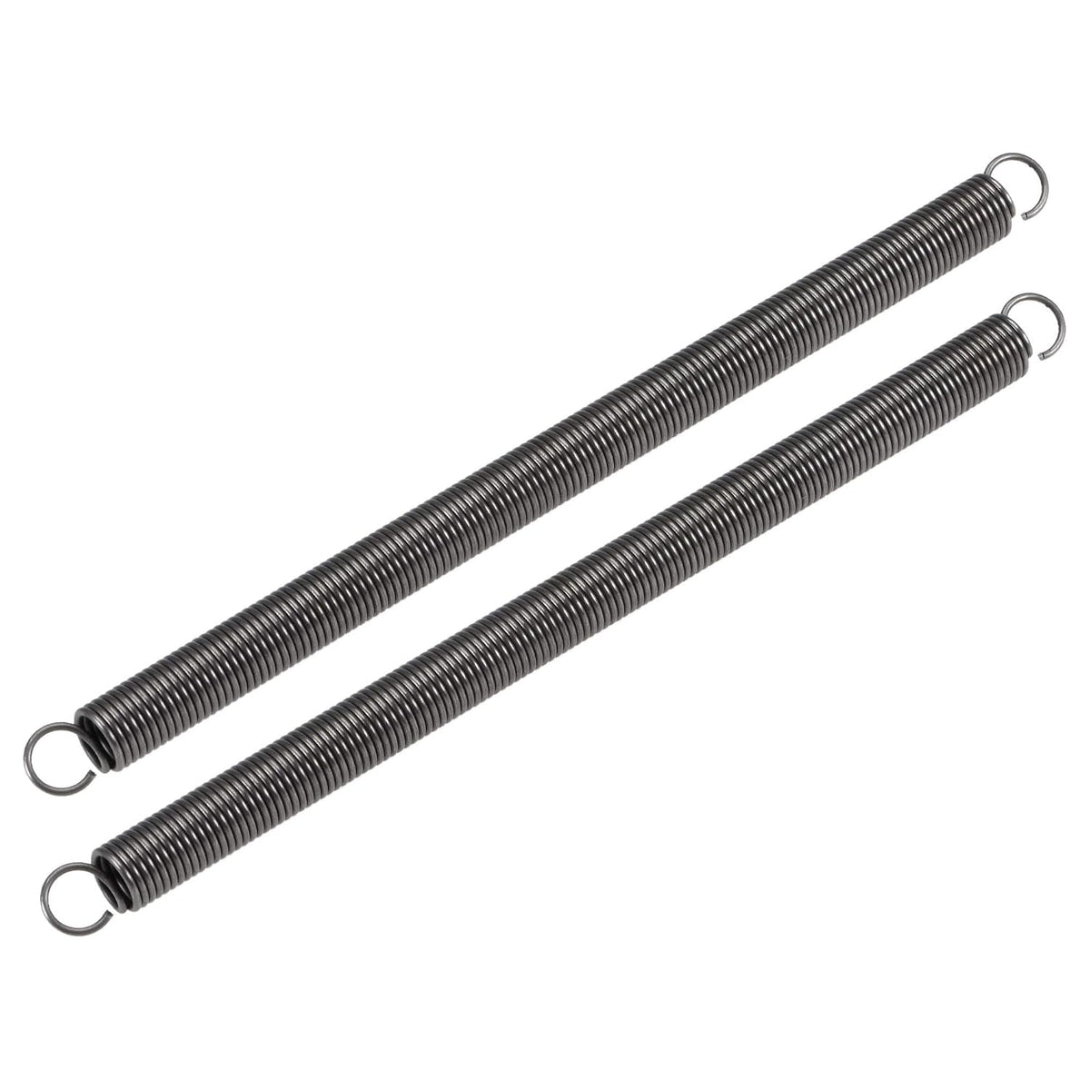 Compression Spring,10mm OD,1.2mm Wire Size,306mm Extended Length,180mm Free Length,Spring Steel,6.6Lbs Load Capacity,Grey 2pcs