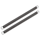 Compression Spring,10mm OD,1.2mm Wire Size,306mm Extended Length,180mm Free Length,Spring Steel,6.6Lbs Load Capacity,Grey 2pcs
