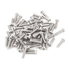 a15070200ux0002 M2.5 x 10mm 304 Stainless Steel Phillips Round Head Screws Bolt (Pack of 60)