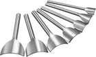 LinkMejor Arc-Shaped Leather Cutter Punch Set 15mm-45mm Strap End Punch Tool for DIY Craft, Set of 7