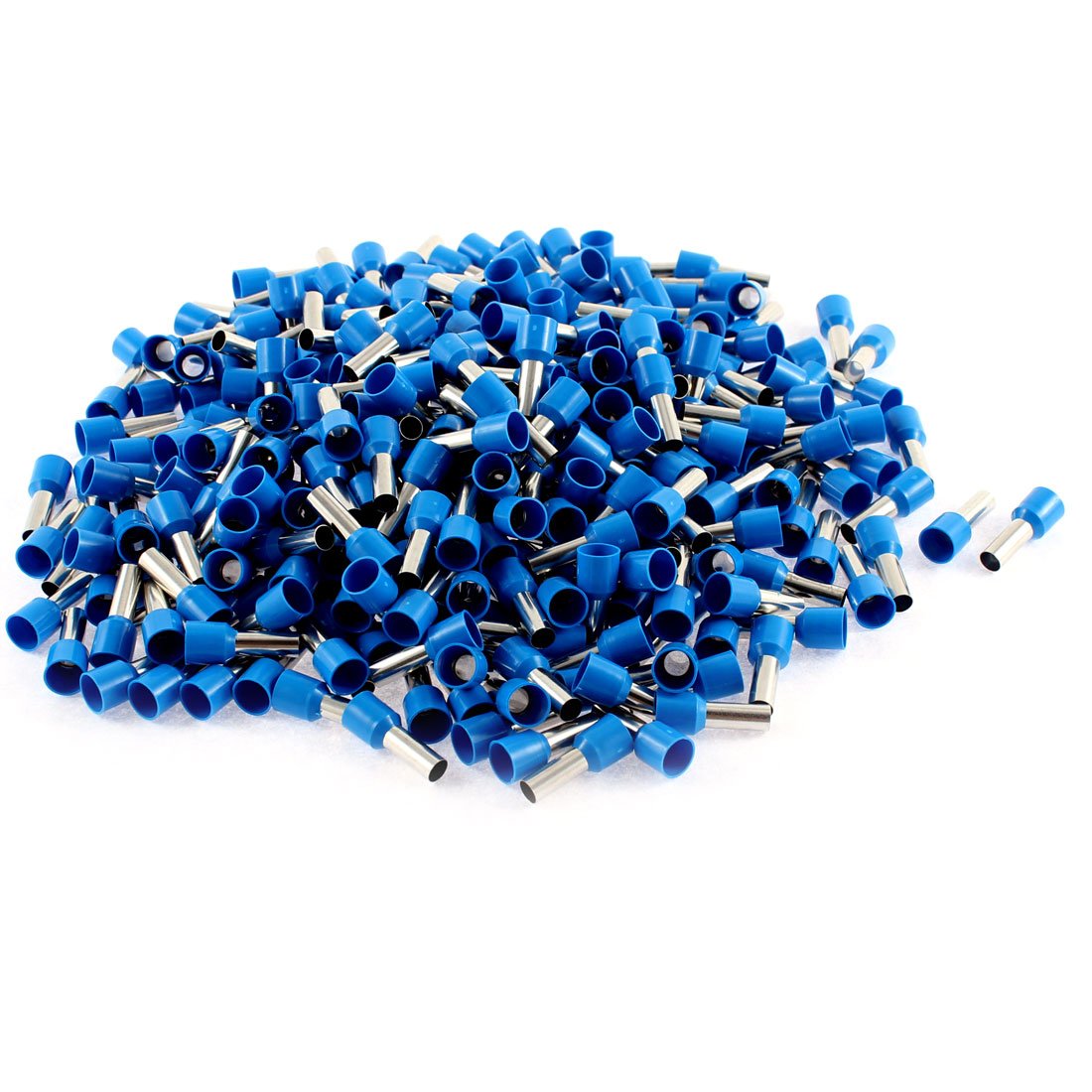 Insulated Cable Wire Ends Terminals with 320 Piece, Blue Silver Tone