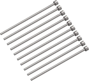 Lodret udstødningsskruer, 2.5mm (3/32") Dia. 65Mn stål cirkulær spids hamre 100mm (4") lang til mekanisk vedligeholdelse 10stk