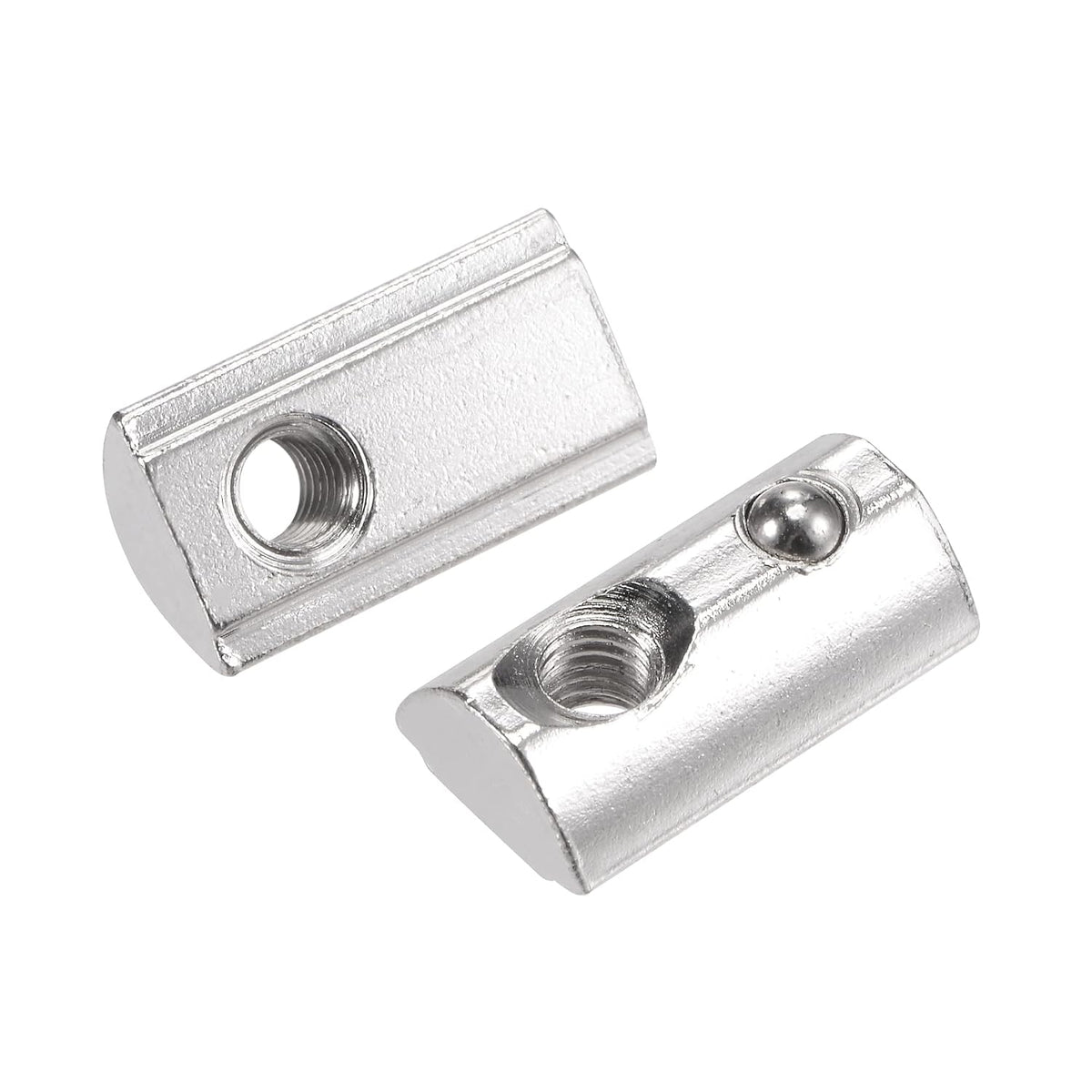 M5 T Slot Nuts Roll in Spring T-nut with Ball Carbon Steel for 3030 Series Aluminum Extrusion Profile Rail with 8mm Slot 30Pcs