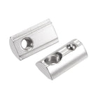 M5 T Slot Nuts Roll in Spring T-nut with Ball Carbon Steel for 3030 Series Aluminum Extrusion Profile Rail with 8mm Slot 30Pcs