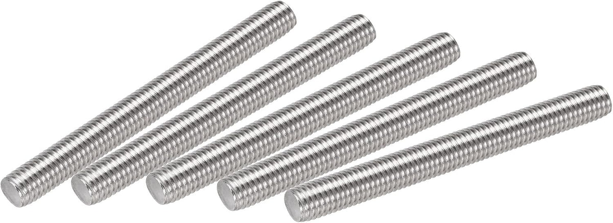 5Pcs M10 x 90mm Fully Threaded Rod 304 Stainless Steel Right Hand Threads,M10-1.5 Thread Pitch