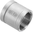 NPT 1-1/4"x1-7/8" 304 Stainless Steel Pipe Fittings, Coupling Pipe Connector Adapter Pipe Connection Accessories for Plumbing Industrial and Residential, Silver