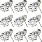 25 Pcs Crystal Upholstery Tacks 25mm Diamond Upholstery Nails for Sofa Furniture Bed Headboard Tufting Wall Decoration DIY Crafts (Cubic)