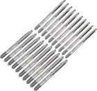 Metric Hand Tap Set M2.5 & M3 Thread 3 Straight Flutes H2 High Speed Steel 10 Pairs