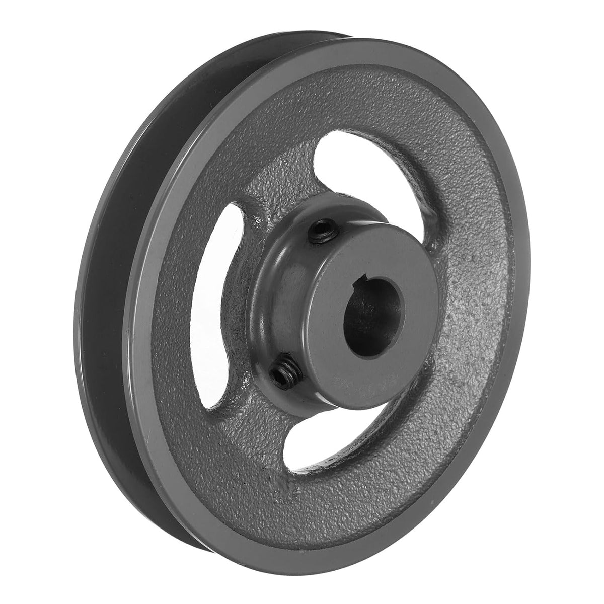 BK55-3/4 V-Belt Sheave 3/4"Bore 5.25"OD Single Groove Web Sheave Bored-to-Size Sheave, Cast Iron, Belt Section for 3L or B Belt