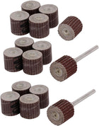 400 Grit 13mm Dia Sandpaper Flap Sanding Wheel Grinding Polishing Tool 15pcs