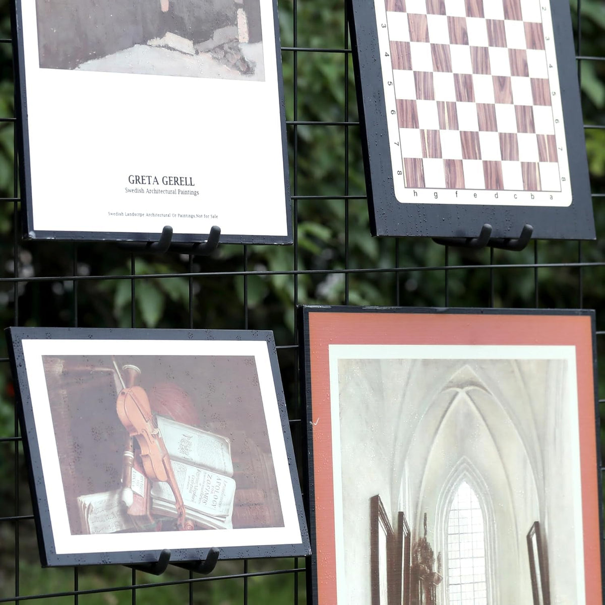 LinkMejor 8 sztuka czarne uchwyty do obrazów na siatkę 3 cala Gridwall