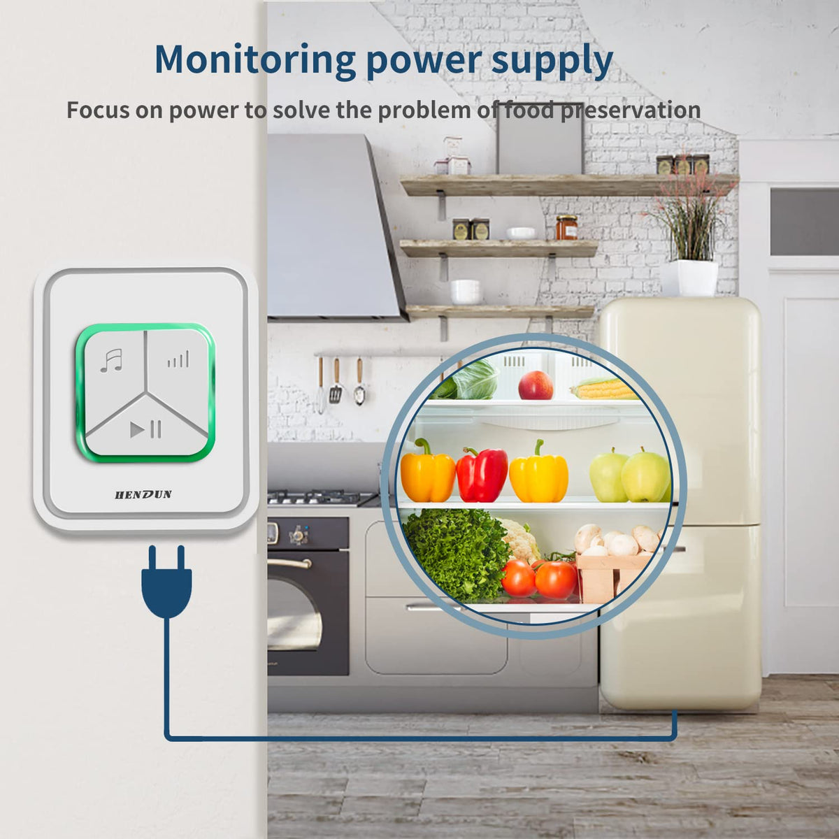 LinkMejor Power Failure Alarm, Gfci Circuit Failed Dector Alert Rechargeable