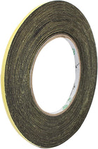 5mm Width 1mm Thickness Single Side Sponge Foam Tape Black 10 Meter Length