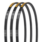 3Pcs A-1200 Rubber V-Belt, 1200mm Inner Circumference x 13mm Width x 8mm Thickness, Classic Wrapped V-Belts for Industrial Machinery Equipment