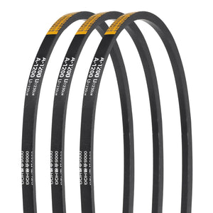 3Pcs A-1200 Rubber V-Belt, 1200mm Inner Circumference x 13mm Width x 8mm Thickness, Classic Wrapped V-Belts for Industrial Machinery Equipment