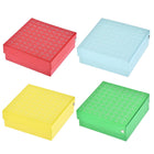 Centrifuge Tube Freezer Storage Box 81 Places Waterproof Cardboard Cryogenic Holder Rack for 1.8/2ml Microcentrifuge Tubes Vials Samples, 4in1 Set