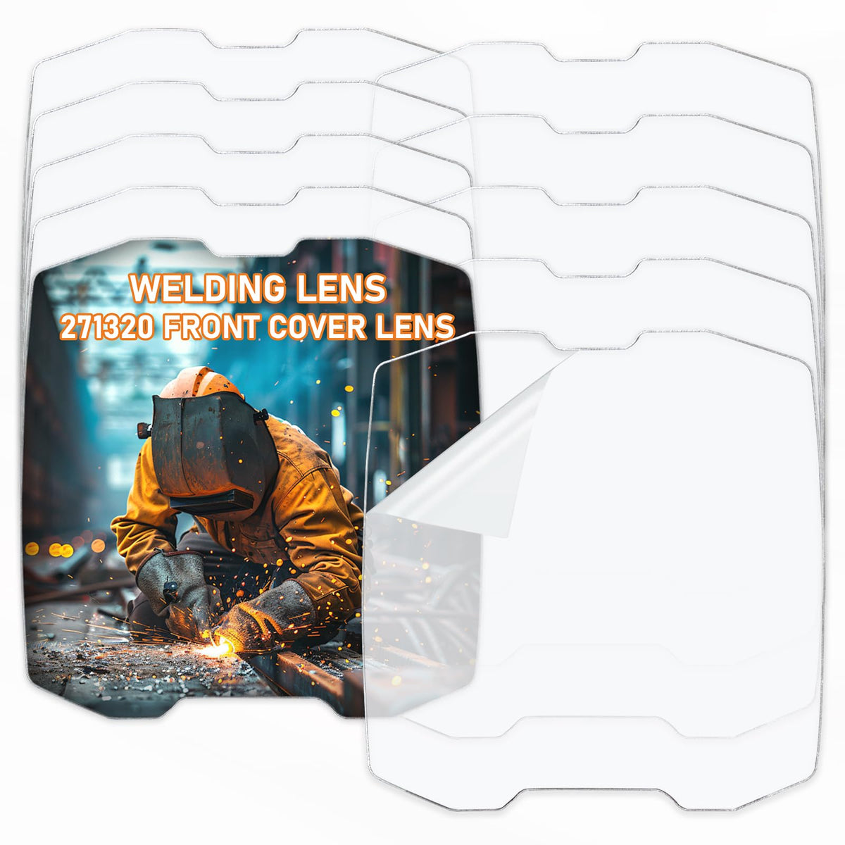 10-Pack 271320 Front Cover Lens for Digital Infinity Welding Helmets