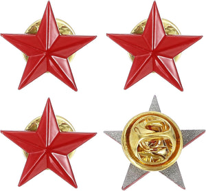 Star Lapel Pins, Award Pins Star Badge for Men Women Backpacks Hats Jackets Costume Accessories