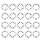 20Pcs 7/16 Internal Tooth Lock Washer, 304 Stainless Steel Multi-Tooth Star Washer Locking Fastener, Silver Tone