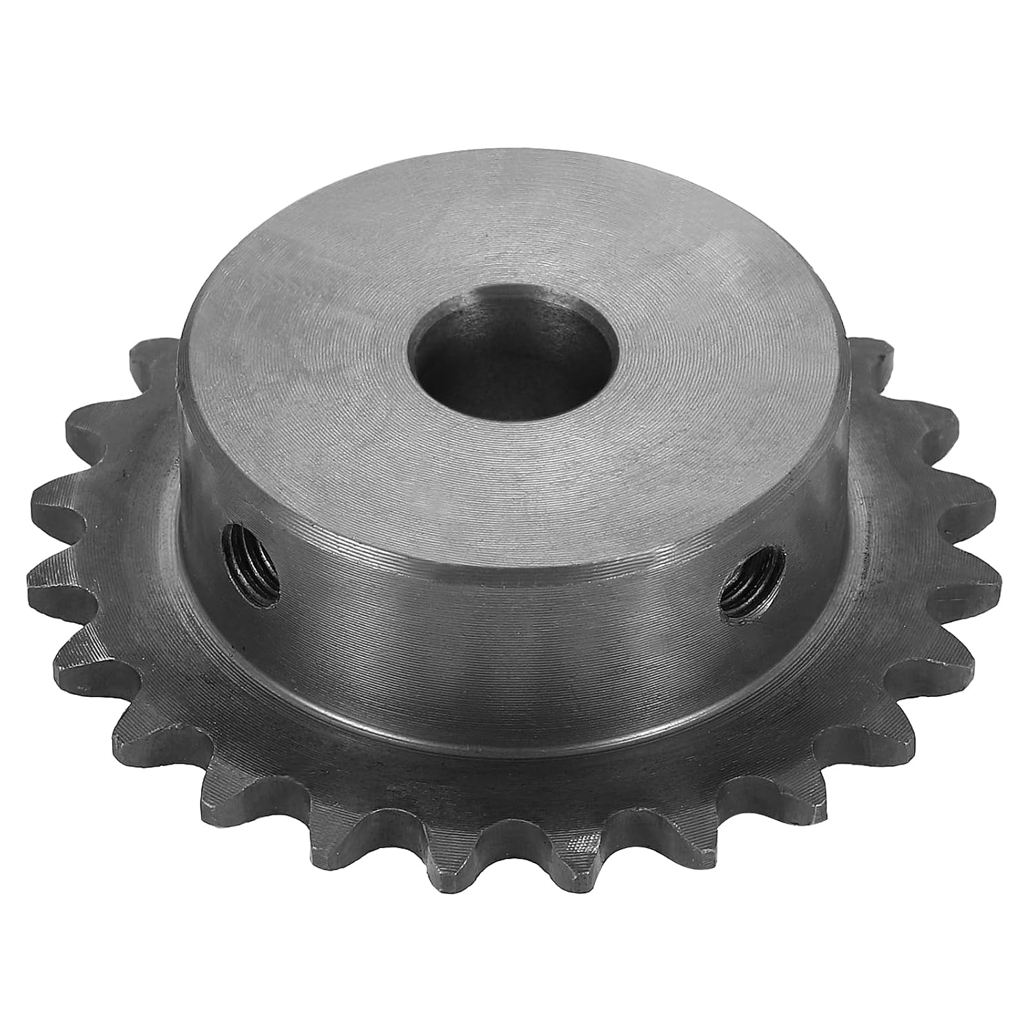 #25 Chain Roller Sprocket 10mm Bore 31.5mm OD, 14 Tooth C45 Carbon Steel ANSI Chain NO.25 Roller Sprocket Round Hole Without Surface Finished for ISO 04C Chain
