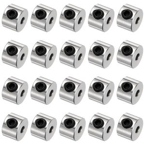 20pcs Set de Couronnes de Vis 2.05mm Tronc Collars, 7mm OD, 5mm Largeur, Couronne d'Arrêt de Perçage, Couronnes de Profondeur de Bits en Acier au Carbone