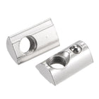 M8 T Slot Nuts Roll in Spring T-nut with Ball Carbon Steel for 4040 Series Aluminum Extrusion Profile Rail with 8.5mm Slot 5Pcs
