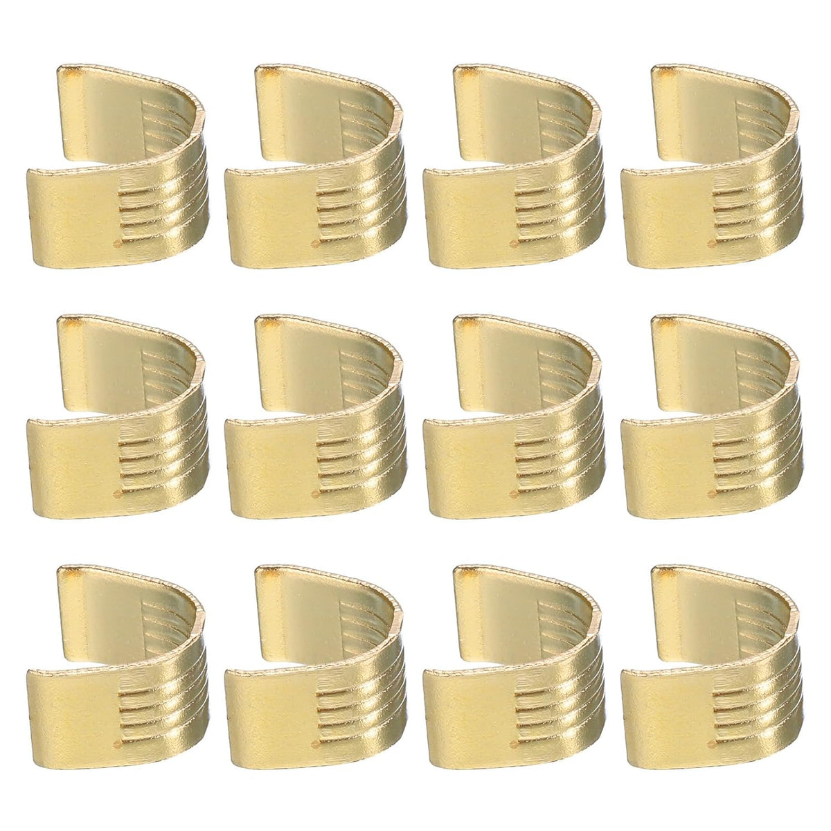 12 Pcs Belt Clamp 2GT Copper Buckle, Wire Cable Connector Wire Cable Terminal, 3D Printer Accessories for Width 6mm Open Timing Rubber Belt