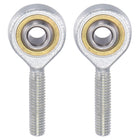 2pcs SA6TK POSA6 Spherical Rod End Bearing 6mm Bore Self-Lubricated Joint Bearing M6x1.0 Right Hand Male Thread Connector