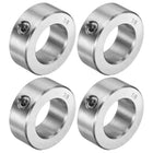 4pcs Set Screw Collars 7/8" Bore 304 Stainless Steel Shaft Collars, 1-1/2" OD, 9/16" Width Axle Collar Clamp for Linear Rod Shaft Guide