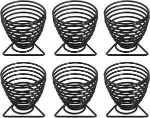 6Pcs Luftplanthus Holder, Makeup Vugge Tørreholder Rack, Bord Air Fersk Stand, Makeup Skønhedæg Tør Stand til Skrivebord Hjemmelig Dekoration, Sort (52x52x52mm)