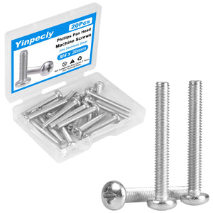 LinkMejor 20 Pcs M4 x 30mm Cap de Pan Scruvi de Masina 304 Aci de Auriu