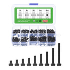 Hex Socket Bolt Kits (M2.5), Grade 12.9 Carbon Steel Hex Socket Drive Screws, Black