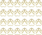 24Pcs Alloy Open Bezel Pendants, Paw Open Back Hollow Frame Pendant Geometric for Resin Jewelry Making Earrings Necklace Bracelet DIY, Gold