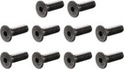M5 x 16mm Metric Hex Socket Countersunk Head Screw Bolts Black 50PCS