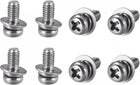 M4x10mm 10pcs, M4x8mm 10pcs, Stainless Steel Phillips Pan Head Machine Screws Bolts Combine with Spring Washer and Plain Washers