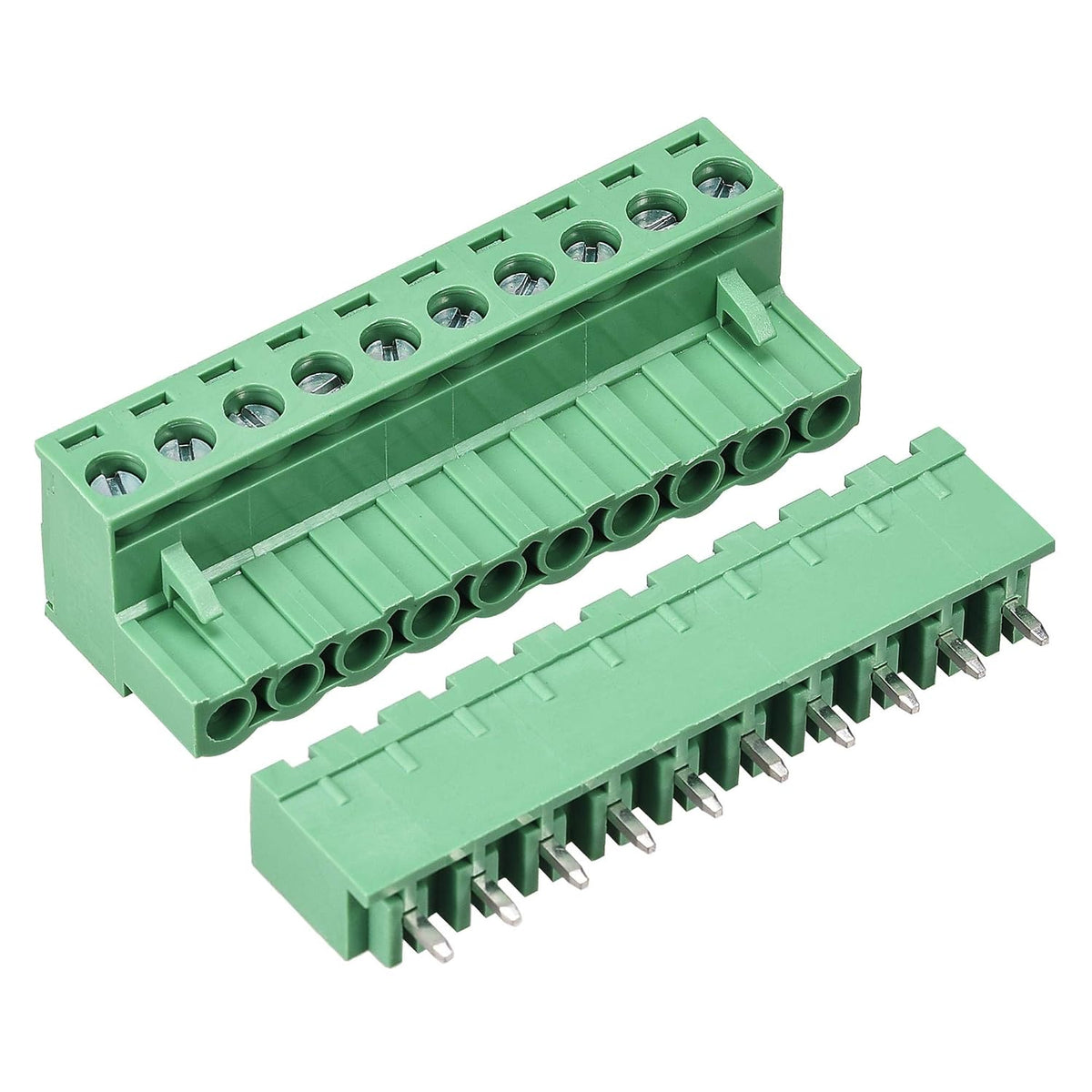 10 Pin 5.08mm Pitch Male Female PCB Screw Terminal Block 5 Sets